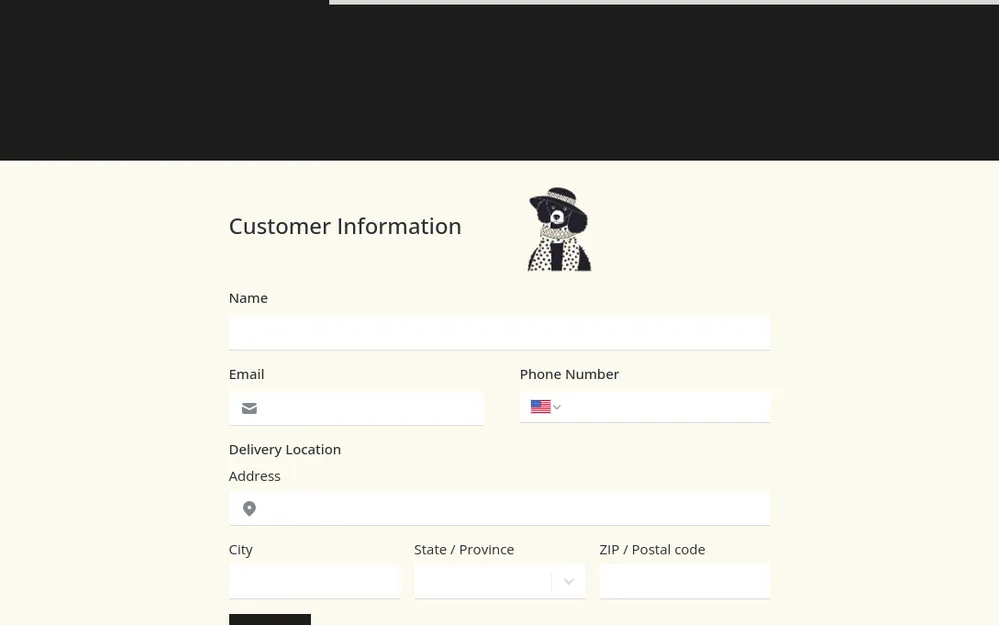 Checkout Form Template template image
