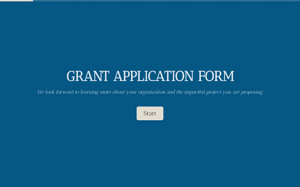 Grant Application Form Template template image