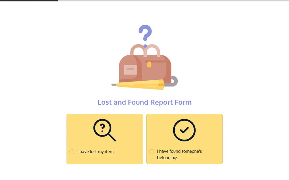 Lost and Found Report Form Template template image