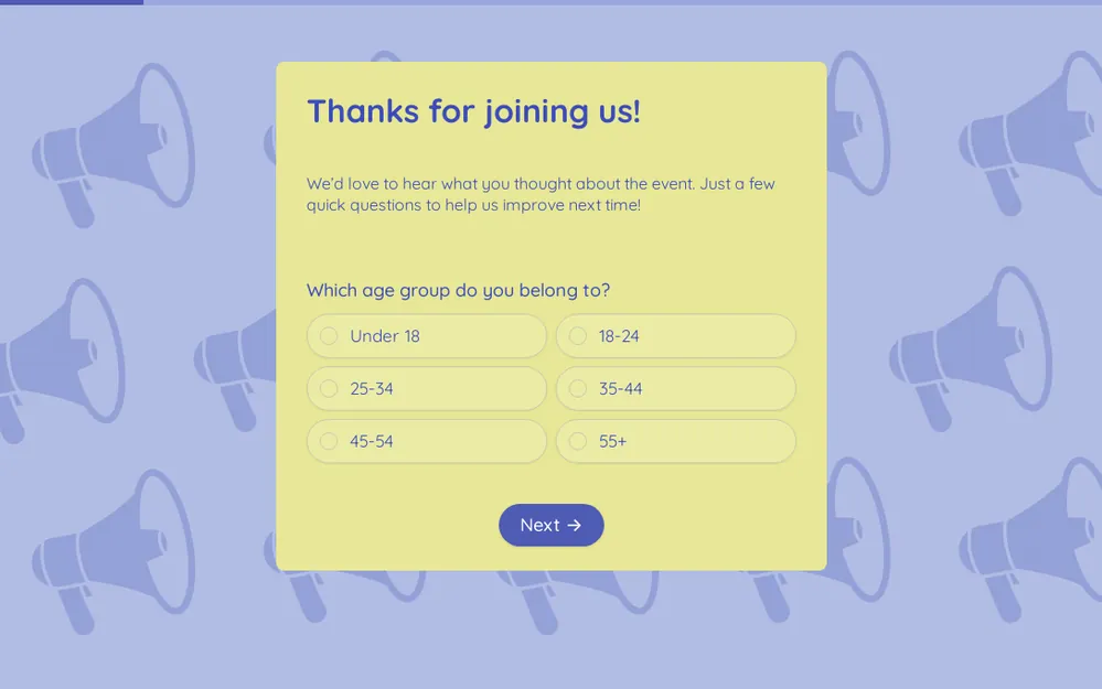 Post Event Feedback Survey Template template image