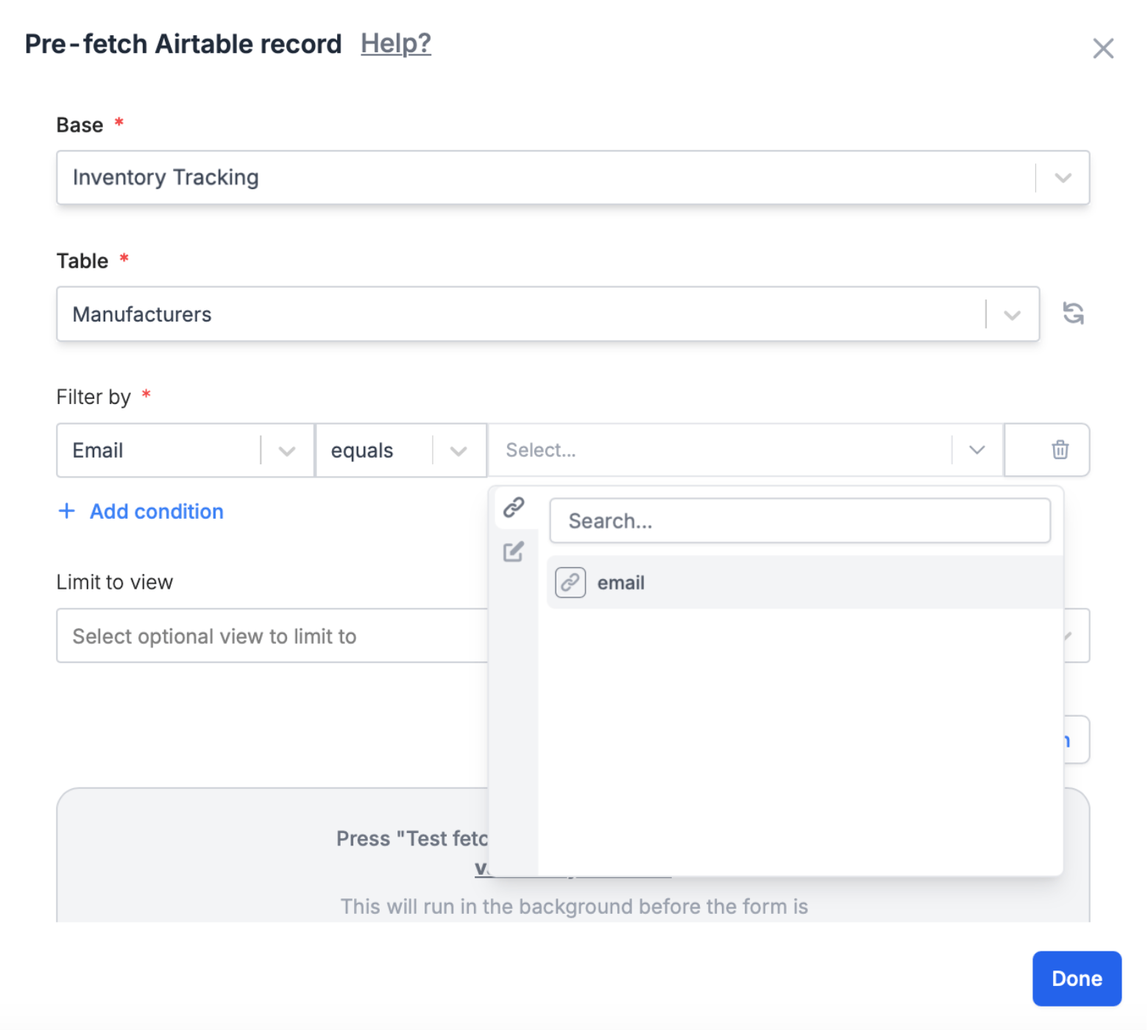 Screenshot of the Fillavo form creation page