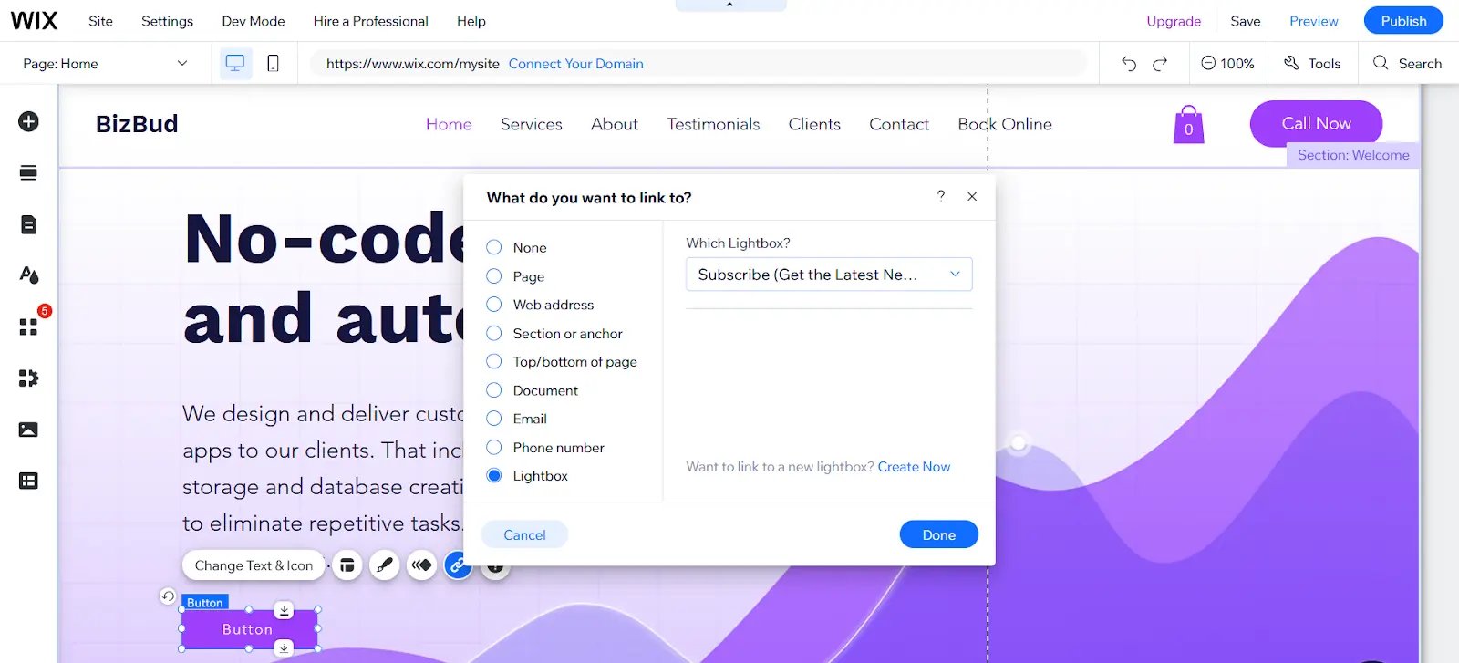 Screenshot of the Share tab of a form