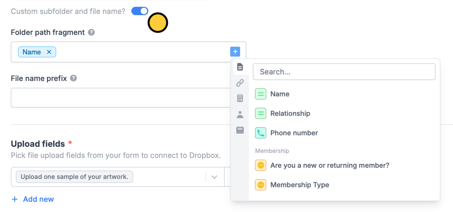 Screenshot of the Fillavo form creation page