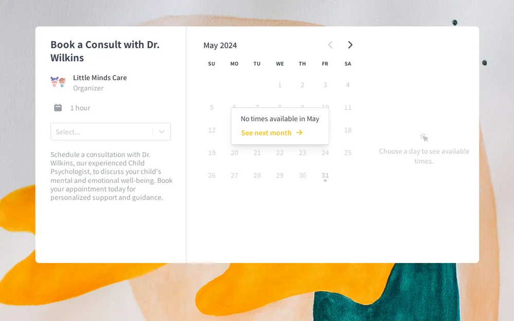 Book a Consult Form Template template preview