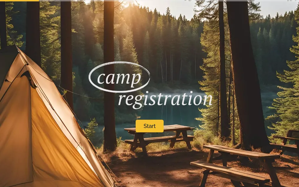 Camp Registration Form Template template preview