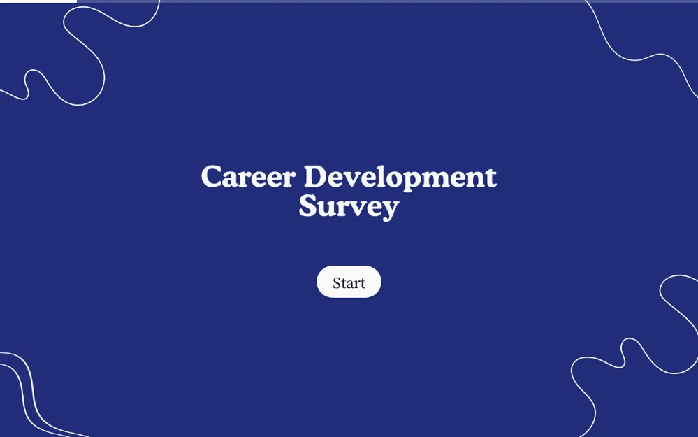Career Development Survey Template template preview