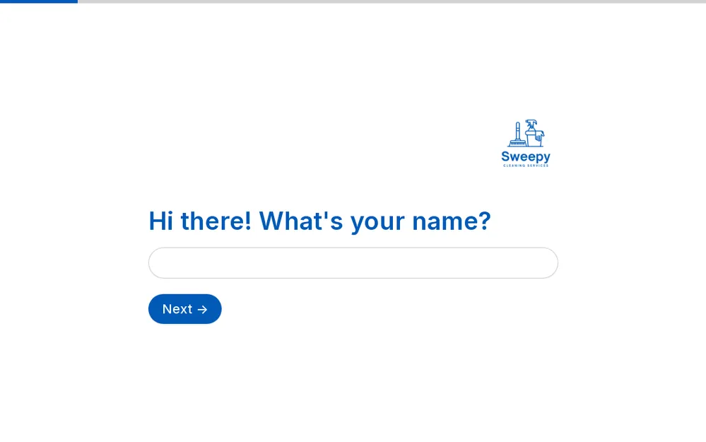 Cleaning Services Estimate Form Template template preview