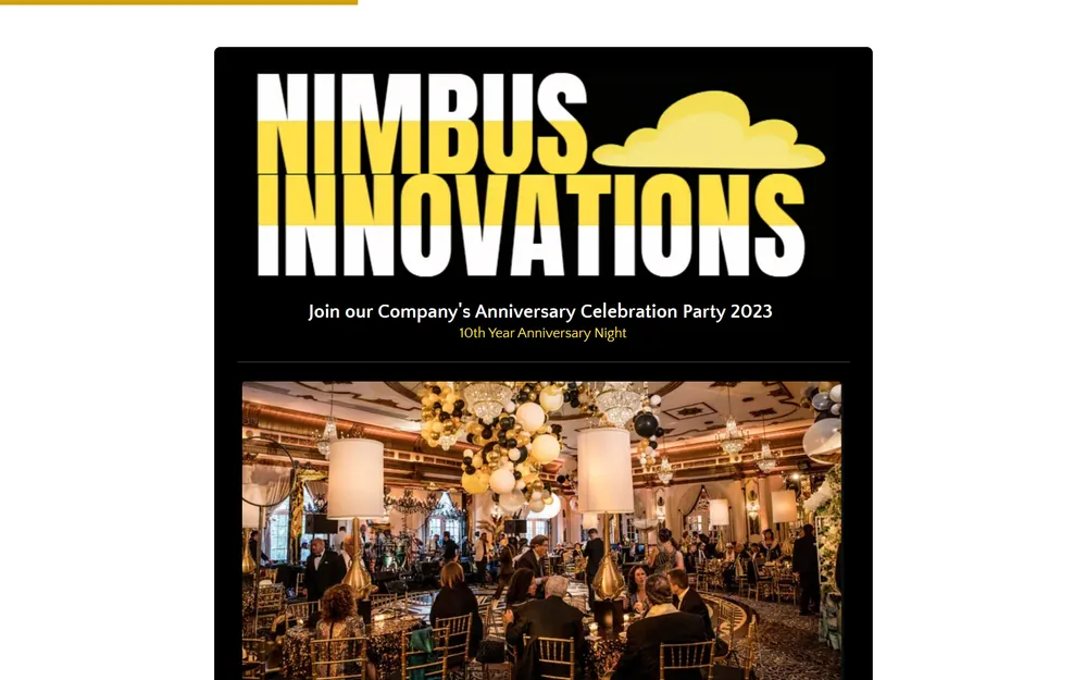 Company Anniversary Party Registration Form Template template preview