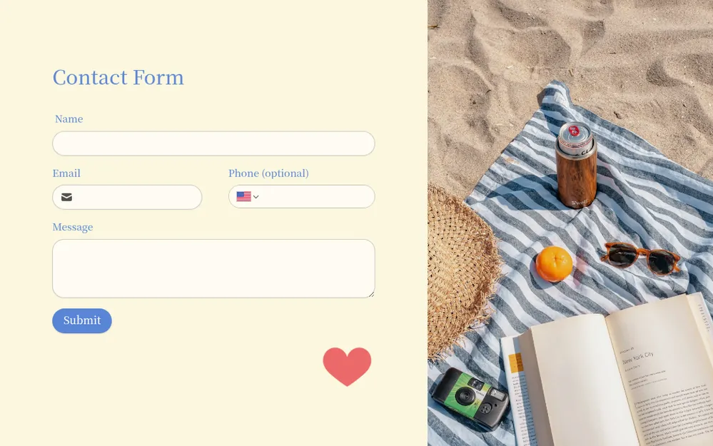 Contact Form Template template preview