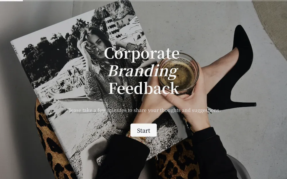Corporate Branding Feedback Form Template template preview