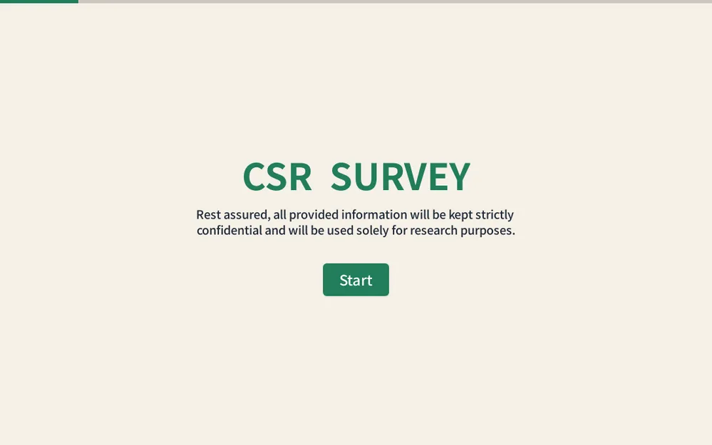 Corporate Social Responsibility (CSR) Survey Template template preview