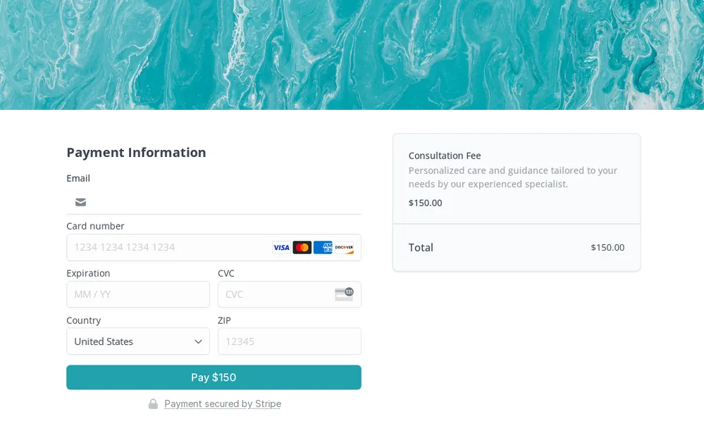 Credit Card Payment Form Template template preview