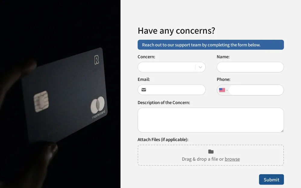 Customer Support Form Template template preview