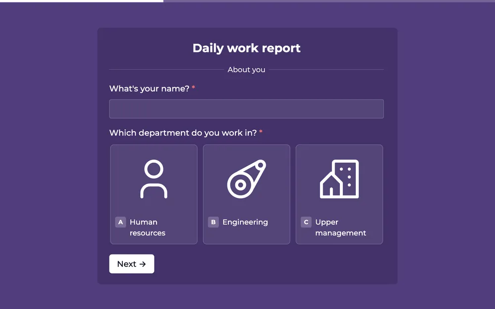 Daily Report Template template preview