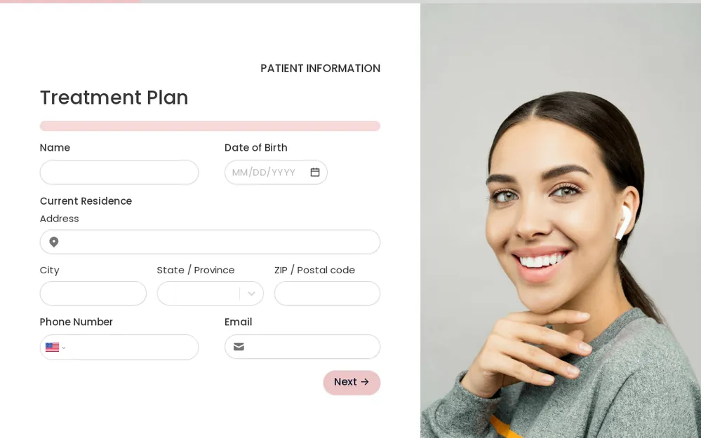 Dental Treatment Plan Form Template template preview