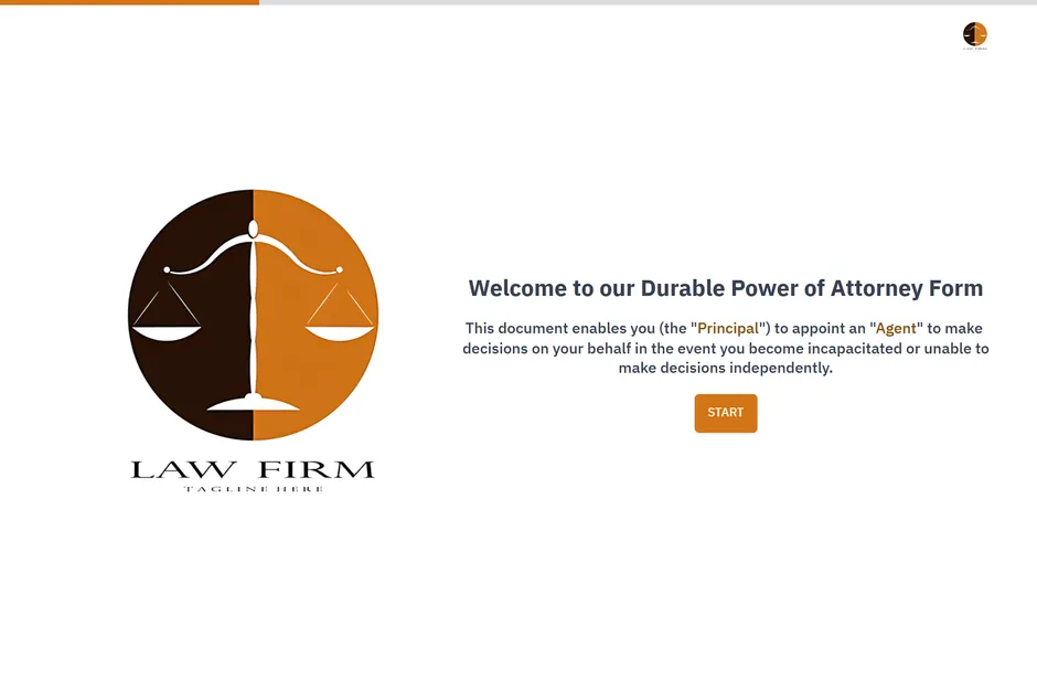 Modelo de formulario de poder notarial duradero template preview