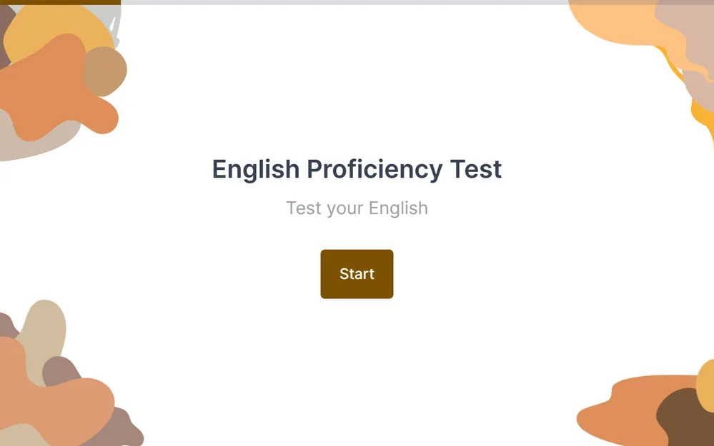 English Proficiency Test Template template preview