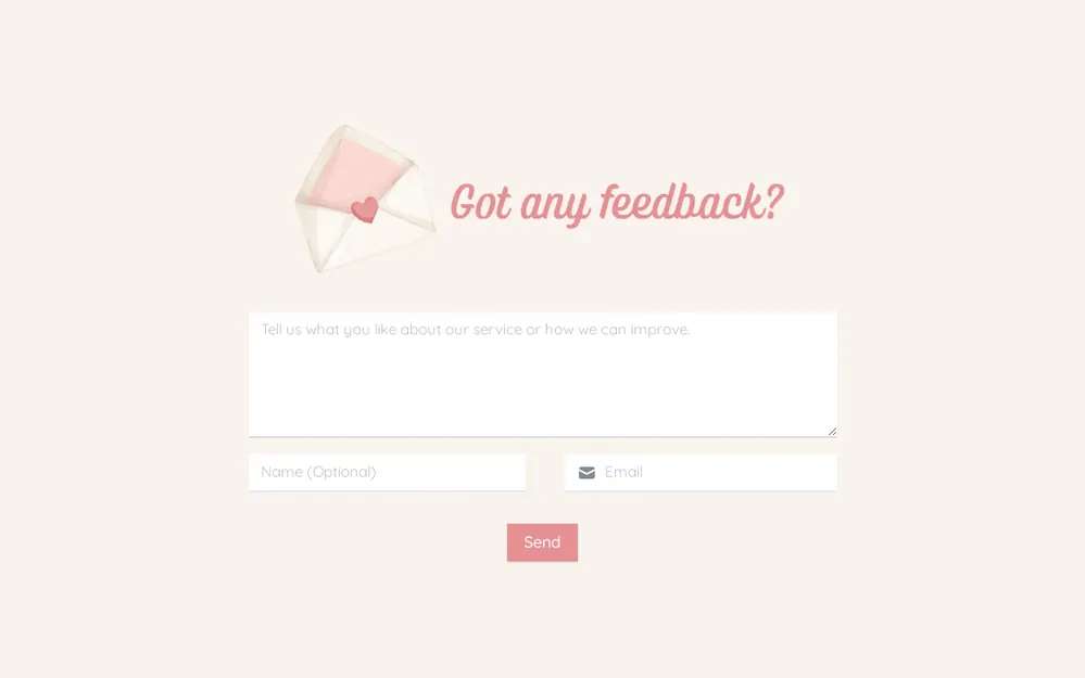 Feedback Form Template template preview