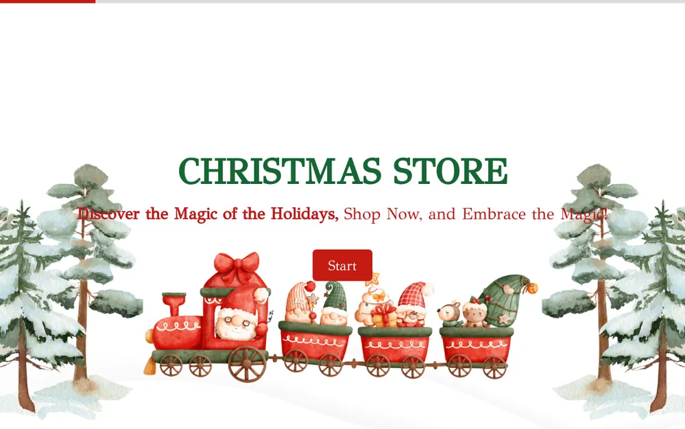 Holiday Store Form Template template preview
