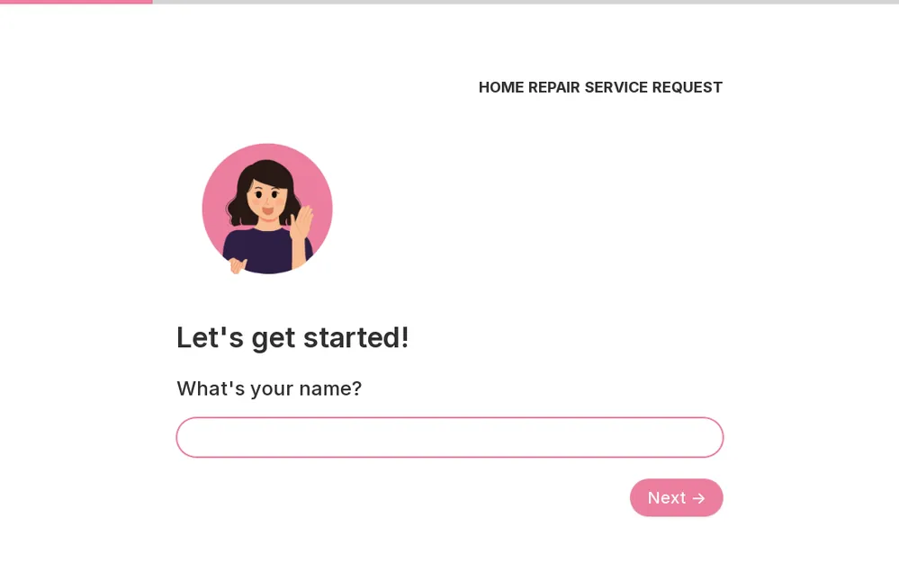 Home Repair Service Request Template template preview