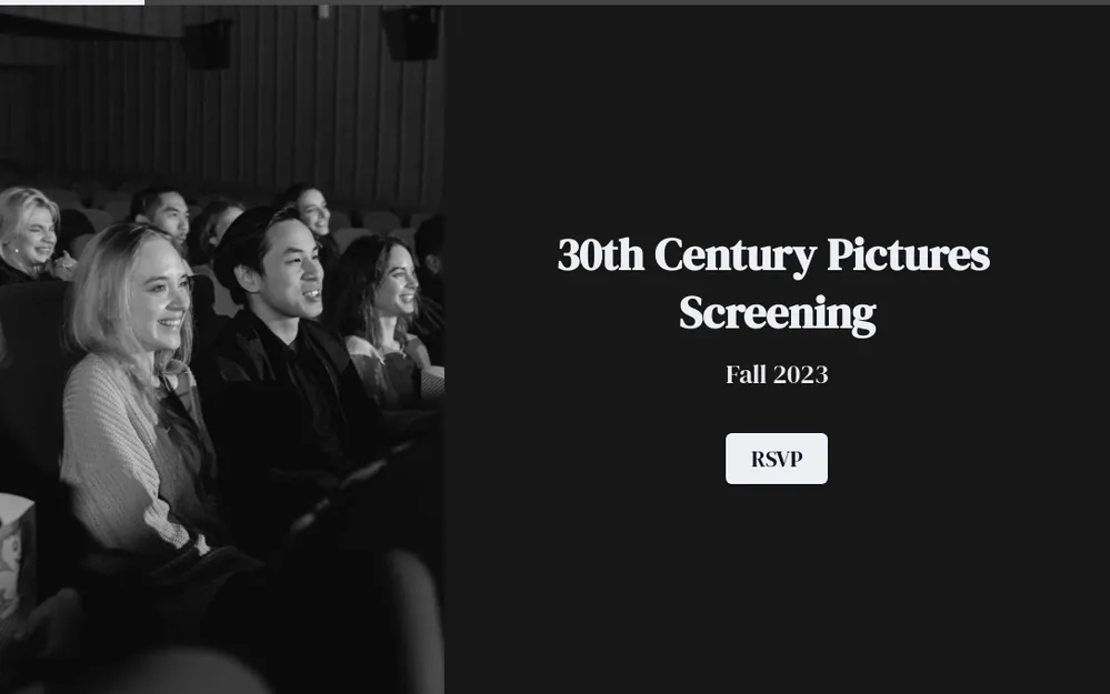 Movie Screening RSVP Form Template template preview