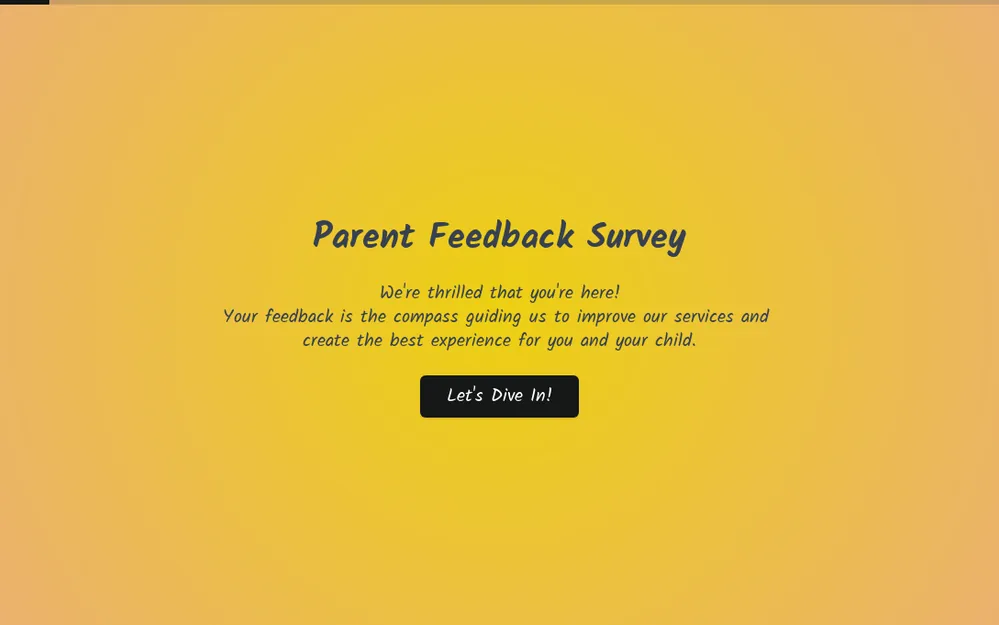 Parent Feedback Survey Template template preview