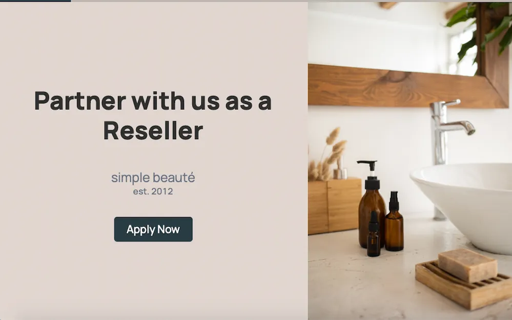 Reseller Application Form Template template preview