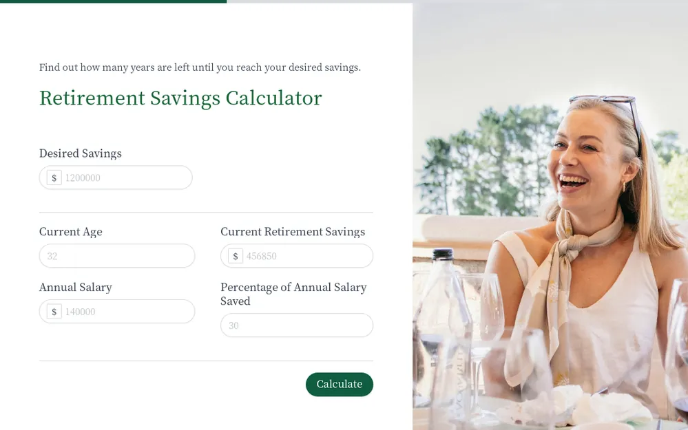 Calculateur d'épargne-retraite template preview