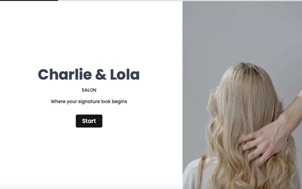 Salon Reservation Form Template template preview