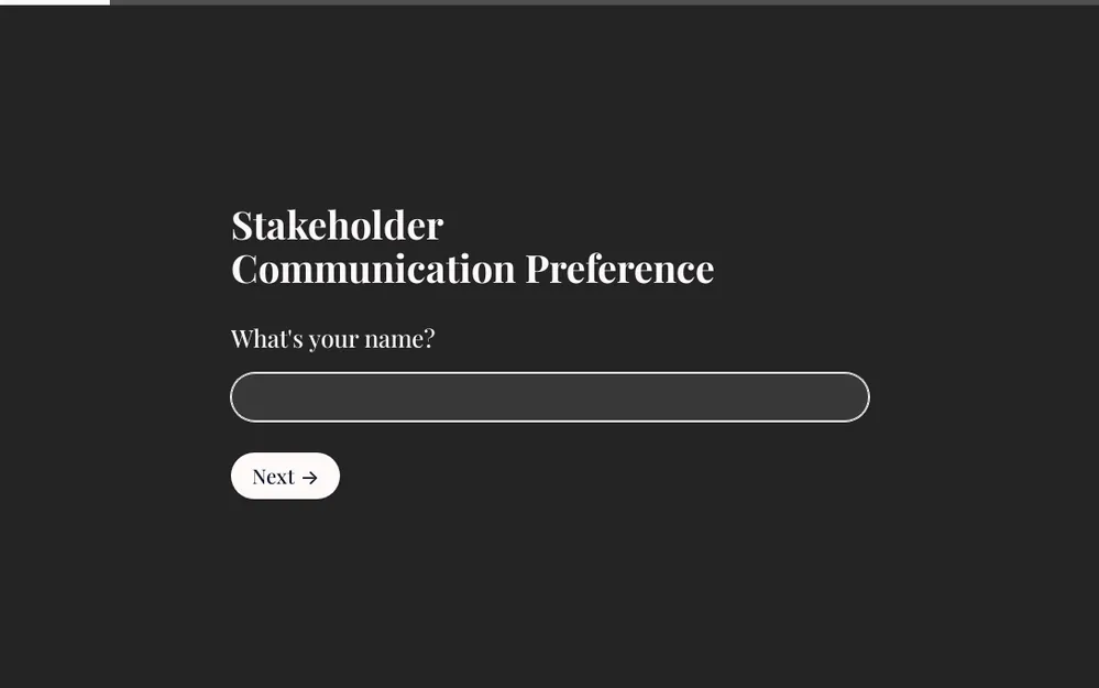 Stakeholder Communication Preference Form Template template preview