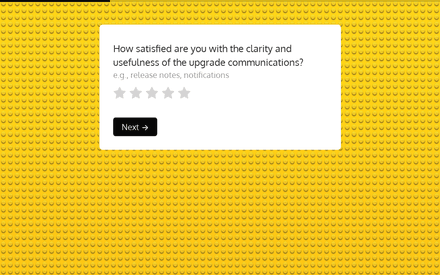Usefulness form page preview