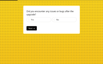Bugs form page preview
