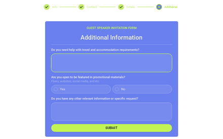 Additional form page preview