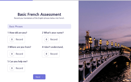 Phrases form page preview