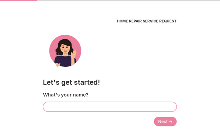 Name form page preview