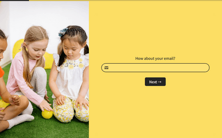 Email form page preview