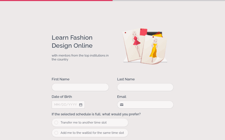 Info form page preview