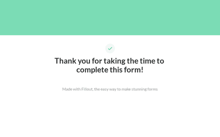 Ending form page preview