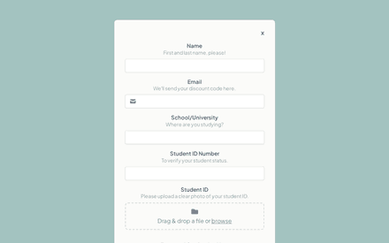 Info form page preview