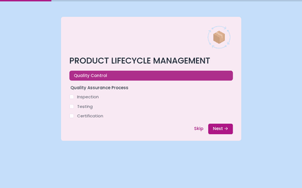QC form page preview