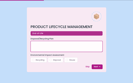 EOL form page preview