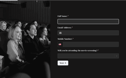 Info form page preview