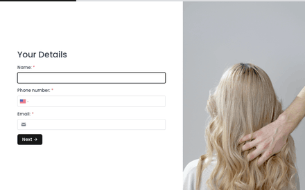 Client Information form page preview