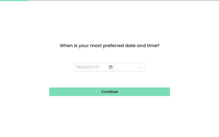 Schedule form page preview