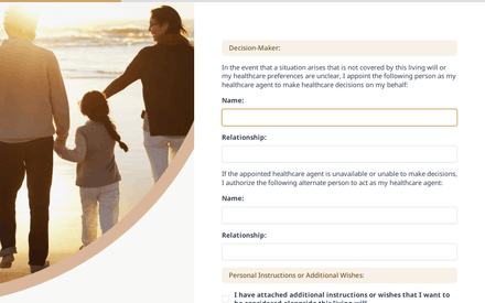 Decision-Maker: form page preview