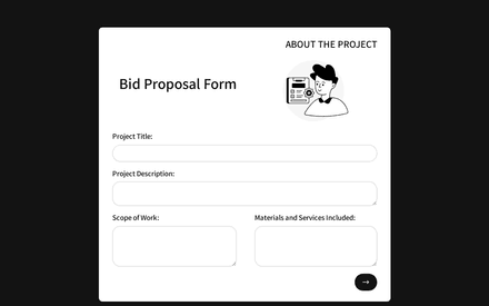 T&Cs form page preview