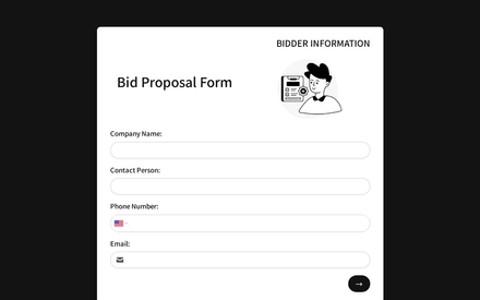 Info form page preview