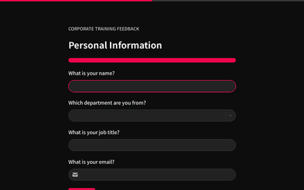 Contact form page preview