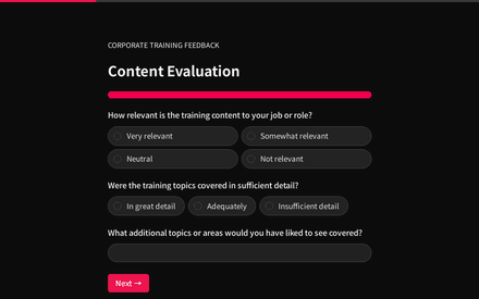 Content form page preview