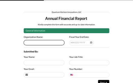 Info form page preview